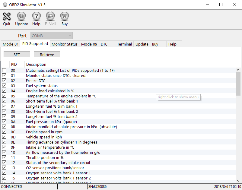 OBD-II ECU Simulator