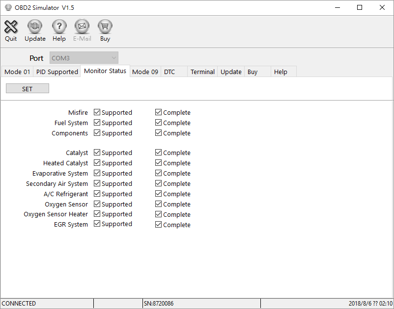 OBD-II ECU Simulator